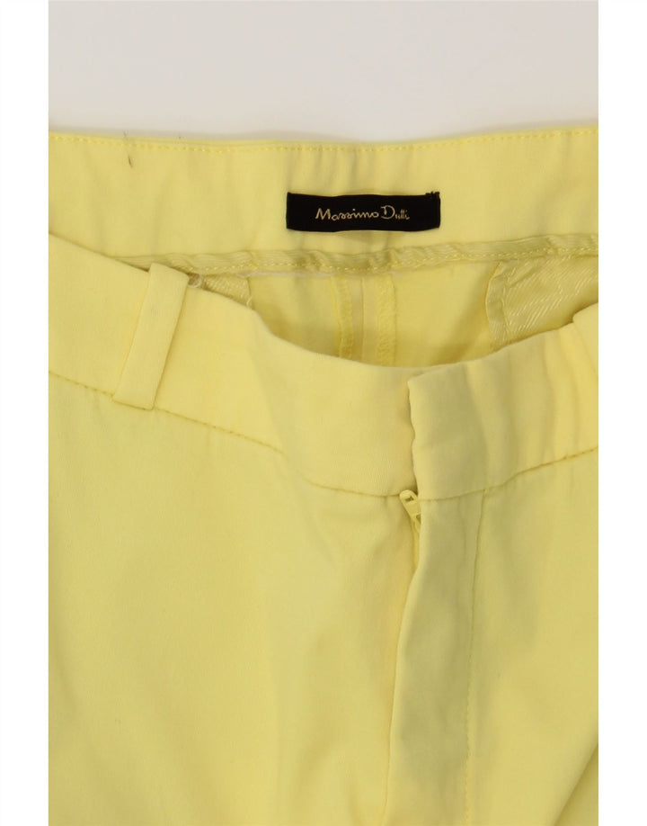 MASSIMO DUTTI Womens Slim Casual Trousers EU 40 Medium W30 L28 Yellow Vintage Massimo Dutti and Second-Hand Massimo Dutti from Messina Hembry 