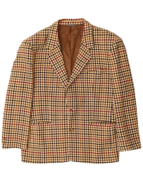 BYBLOS Jachetă pentru bărbați cu 2 nasturi IT 52 XL, bej, lână cu picior de gală