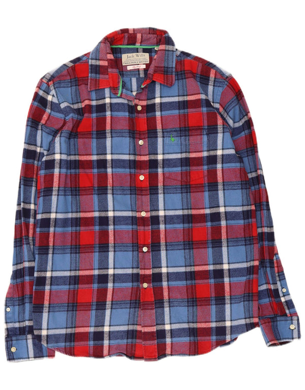 Cămașă de flanel Jack Wills pentru bărbați, bumbac în carouri multicolore