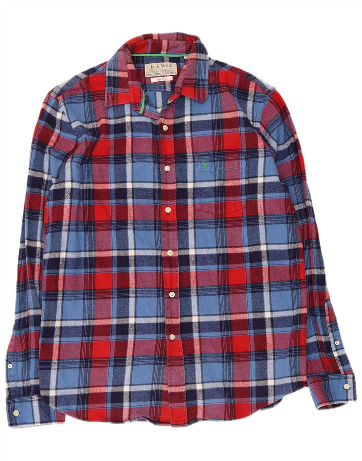 Cămașă de flanel Jack Wills pentru bărbați, bumbac în carouri multicolore