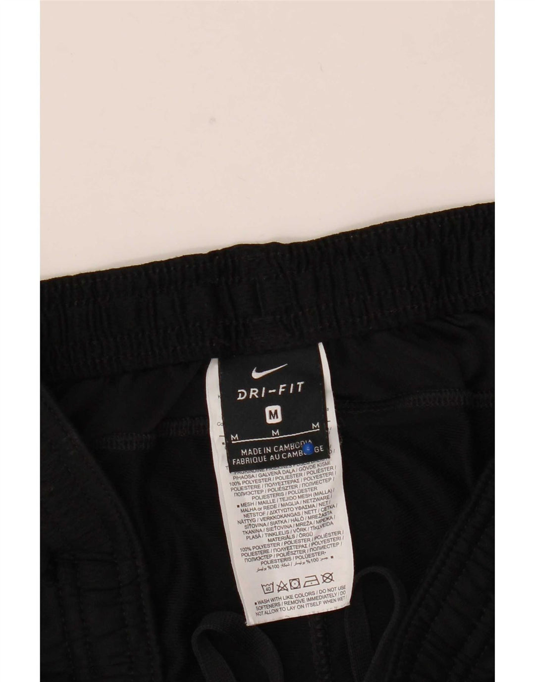 Pantaloni de trening Nike Dri Fit pentru bărbați, negru mediu, poliester bloc de culoare