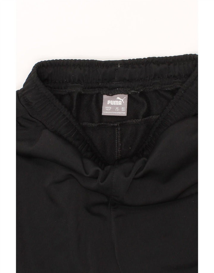 PUMA Girls Tracksuit Trousers 7-8 Years Small  Black Vintage Puma and Second-Hand Puma from Messina Hembry 