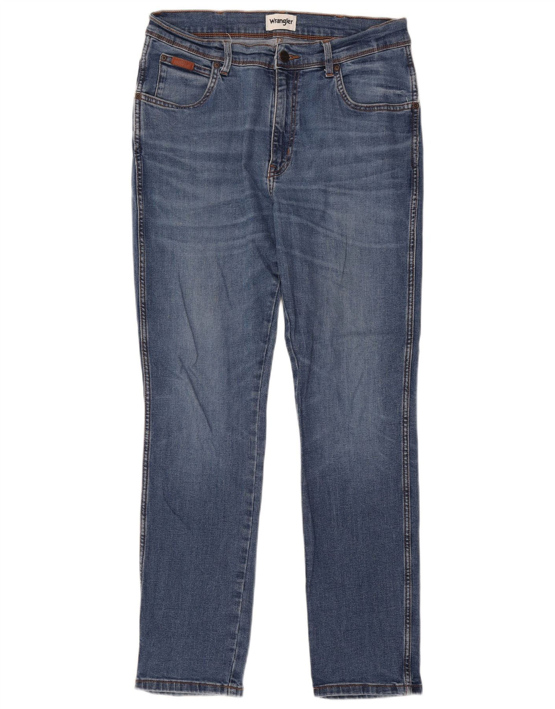 Blugi slim pentru bărbați Wrangler W34 L30 bumbac albastru