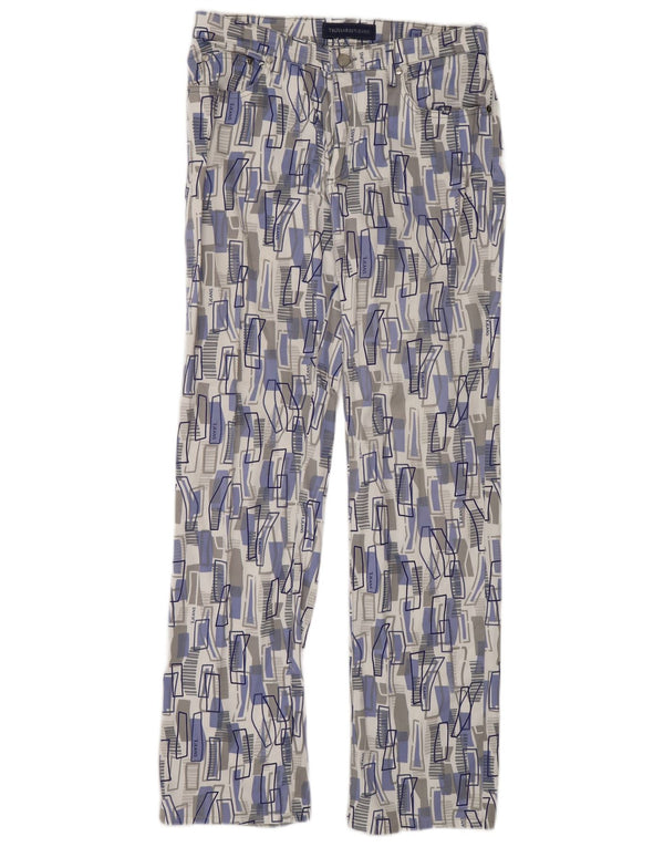 Pantaloni casual drepti Trussardi pentru bărbați W29 L32 multicolori geometrici