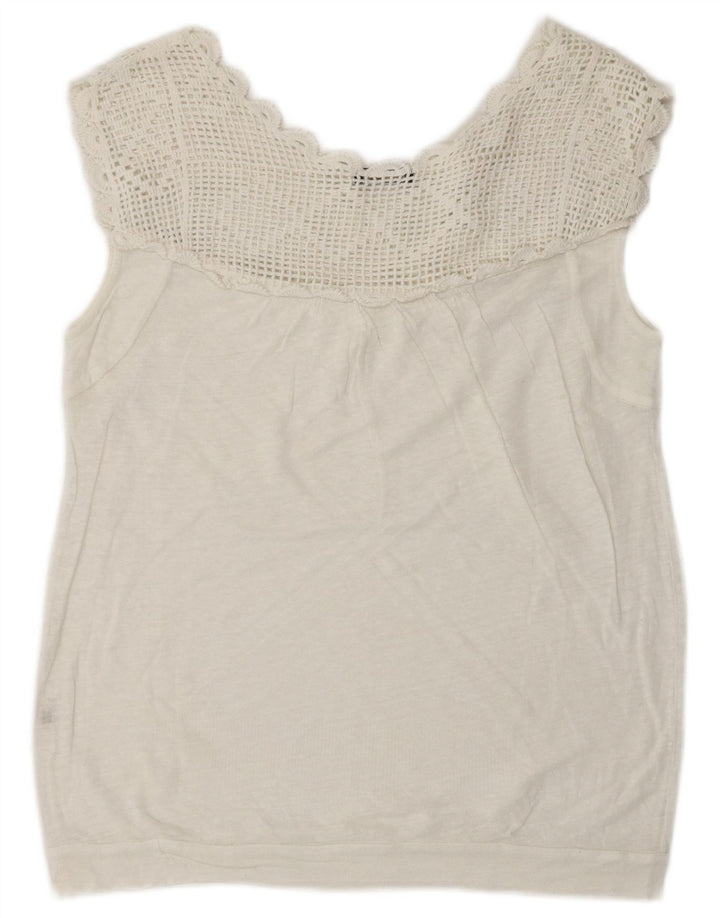 Bluză fără mâneci pentru femei Massimo Dutti UK 16 Large White