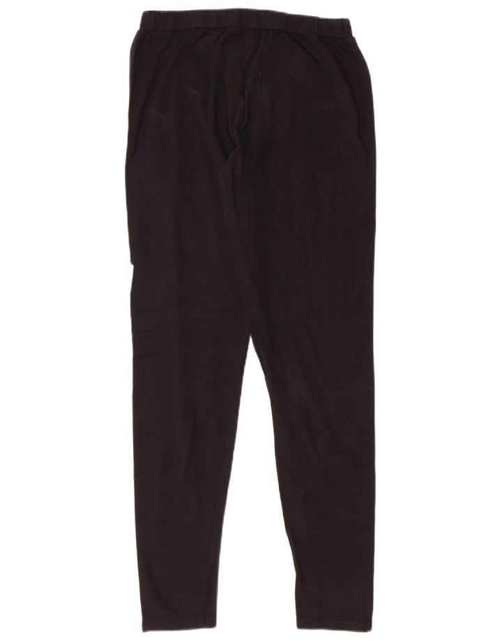 ELLESSE Leggings cu grafică pentru femei UK 12, bumbac mediu negru