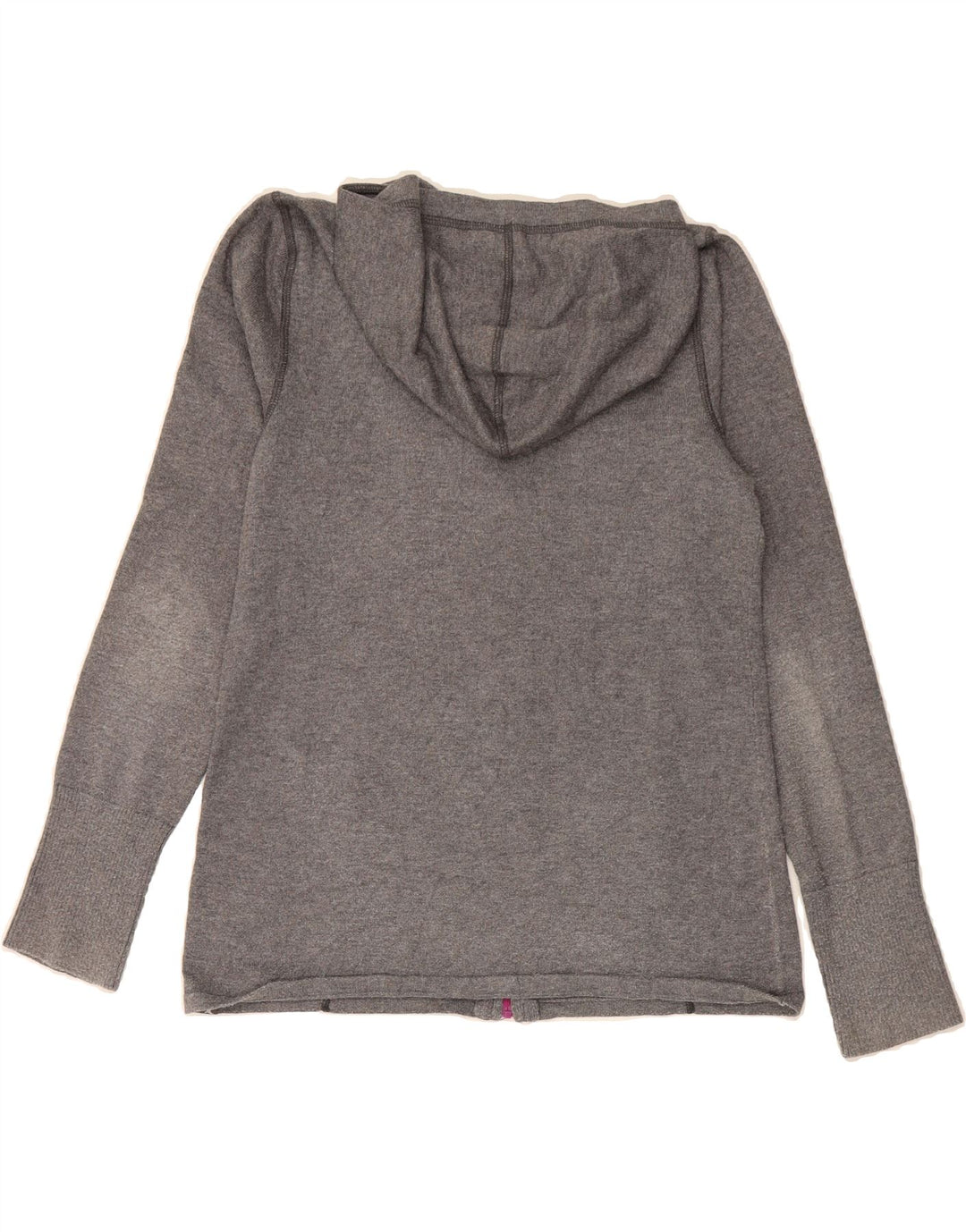 EDDIE BAUER Womens Zip Hoodie Sweater UK 12 Medium Grey Polyester Vintage Eddie Bauer and Second-Hand Eddie Bauer from Messina Hembry 