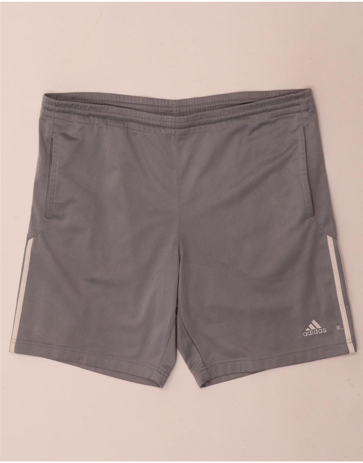 Pantaloni scurți sport Adidas pentru bărbați, mari, gri, poliester