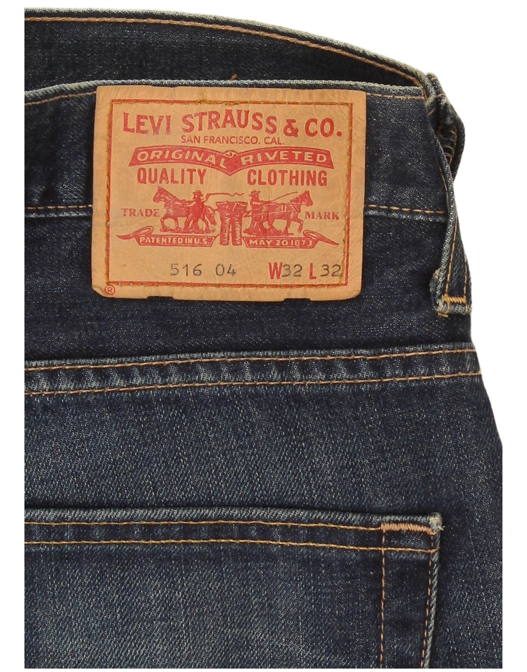 Blugi pentru bărbați Levi's 516 Bootcut W32 L32 bleumarin