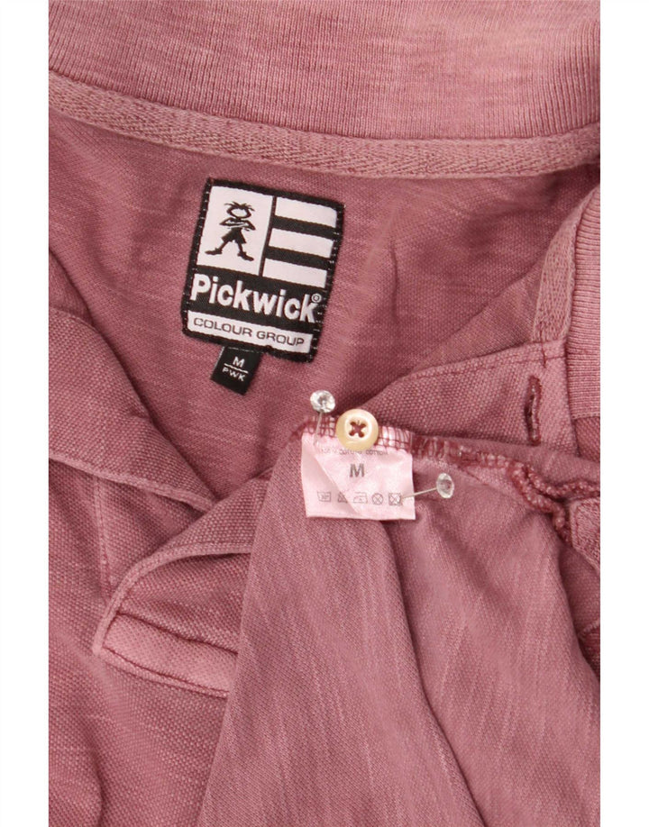 Tricou polo Pickwick pentru bărbați, bumbac roz mediu