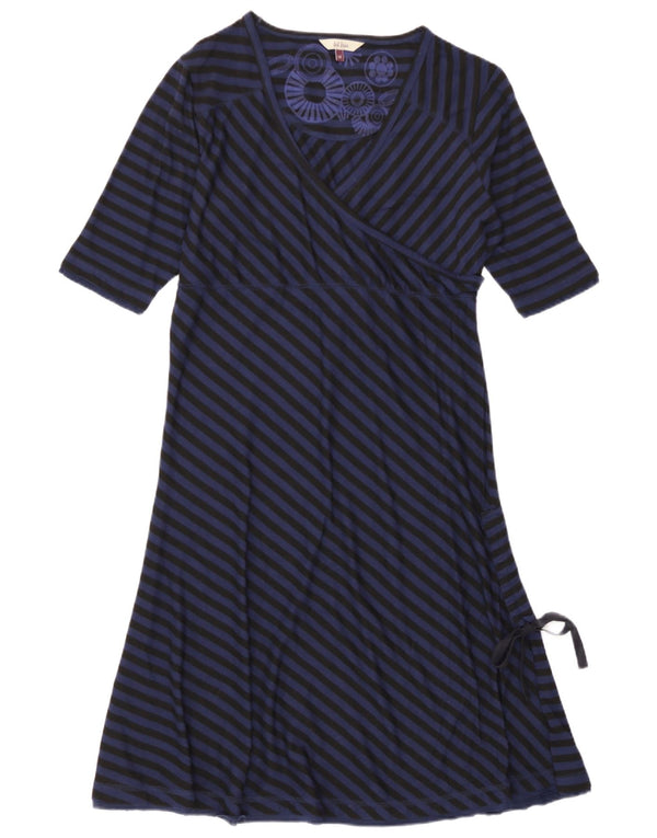 Rochie Maxi pentru femei Fat Face UK 14 Medium Bleumarin Poliester cu dungi