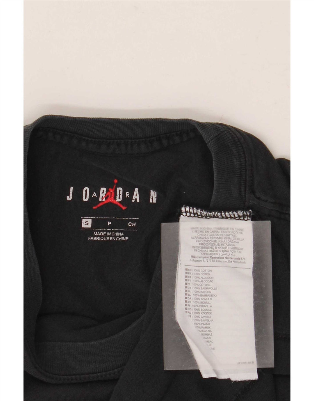 Tricou grafic Jordan pentru bărbați Top mic bumbac negru