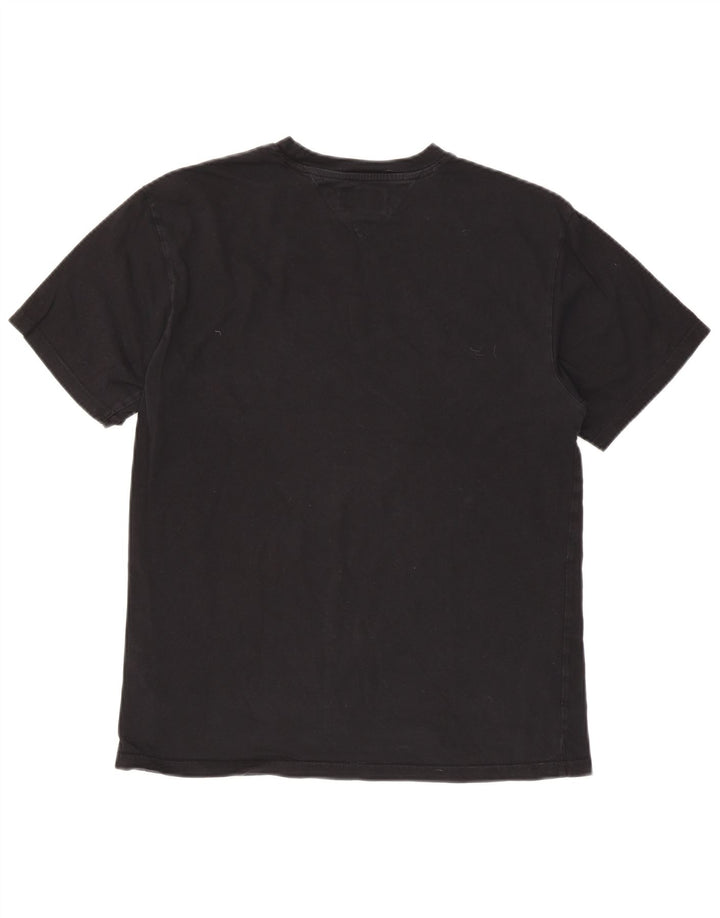 Tricou grafic Tommy Hilfiger pentru bărbați Top mediu negru