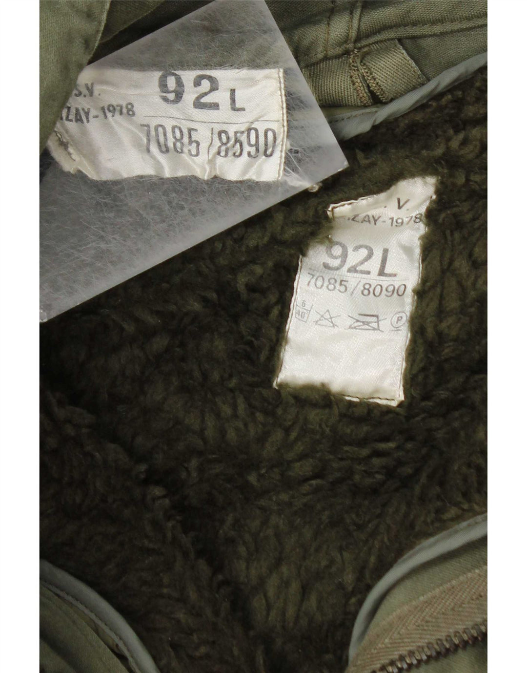 Jachetă parka cu glugă vintage pentru bărbați UK 40 mare verde