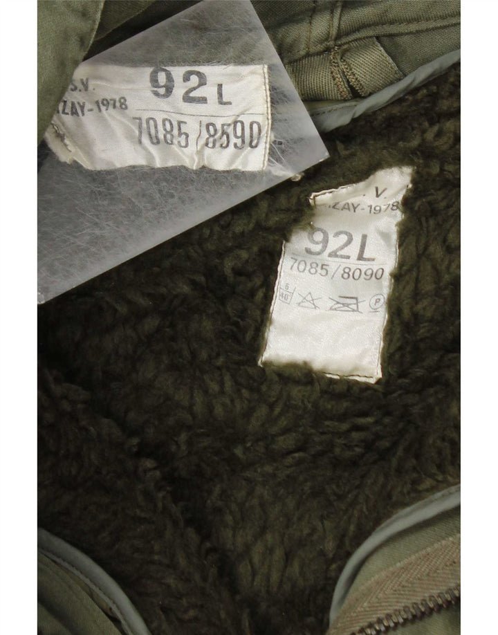 Jachetă parka cu glugă vintage pentru bărbați UK 40 mare verde