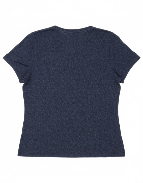 Tricou cu grafic Heritage Superdry pentru femei Top UK 16 mare bleumarin peteat