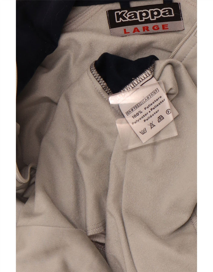 Jachetă de trening pentru bărbați KAPPA, mare, gri, poliester color bloc