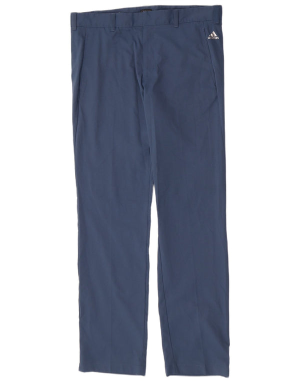 Pantaloni chino drepți pentru bărbați Adidas W34 L34 poliester albastru