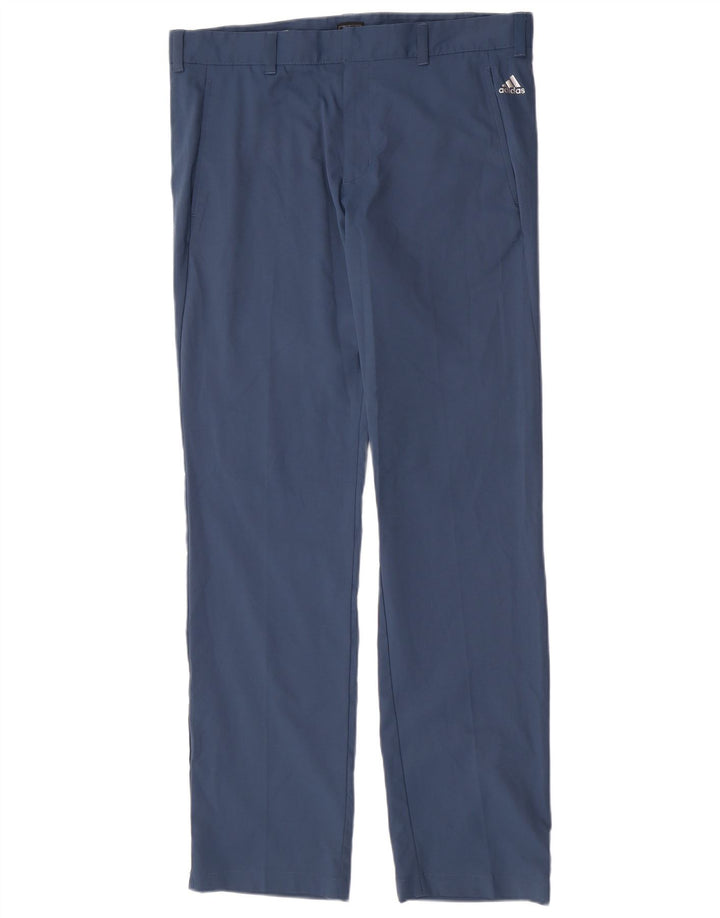 Pantaloni chino drepți pentru bărbați Adidas W34 L34 poliester albastru