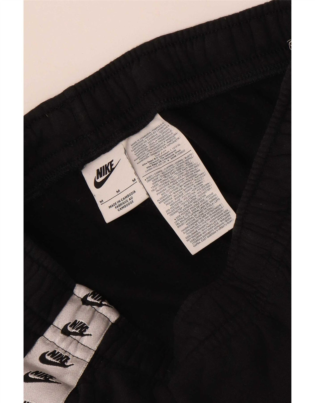 Pantaloni de trening grafic Nike pentru bărbați Pantaloni de jogging, medii, negru, color block