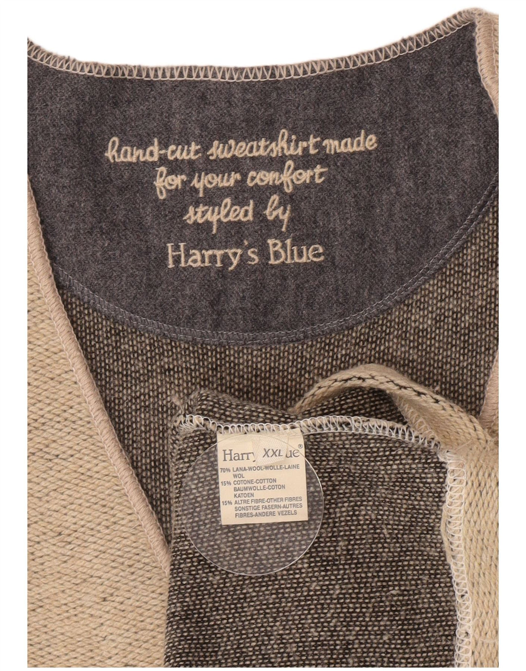 Vestă Vintage pentru bărbați 2XL Lână Bej