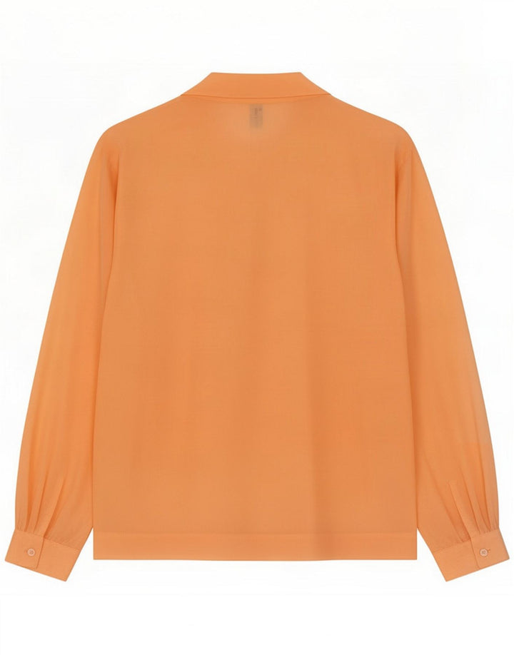 Bluză cămașă de epocă pentru femei IT 47 Large Orange