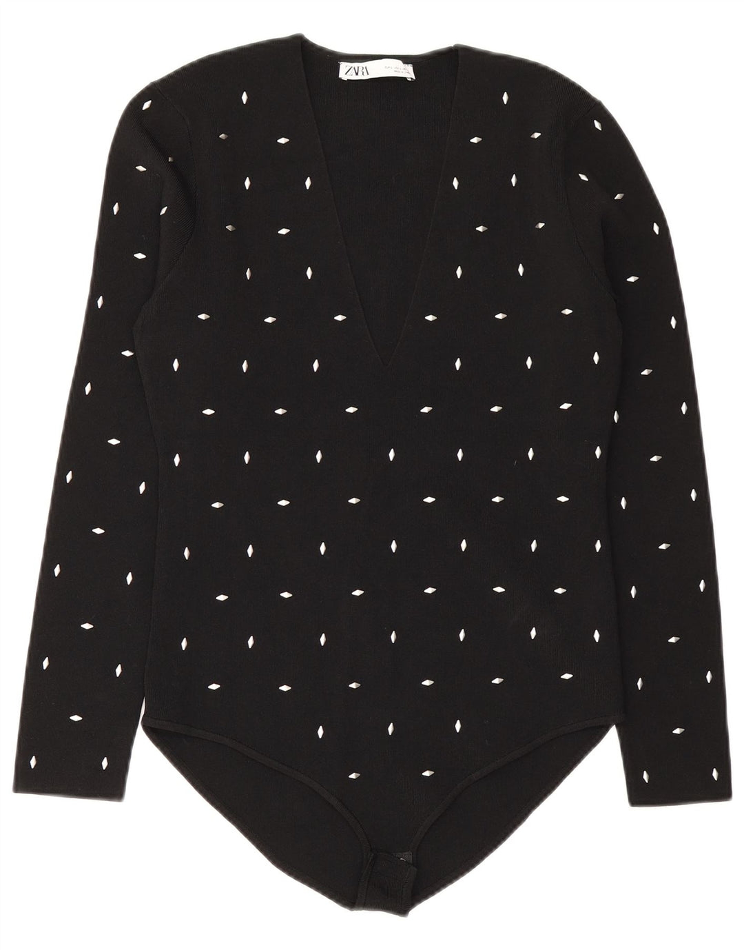 Body Zara pentru femei UK 14 mare, negru, viscoză