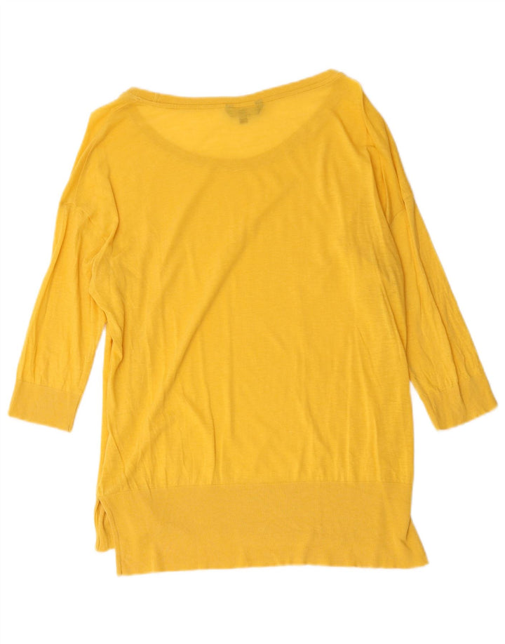 Top pentru femei Massimo Dutti cu mâneci 3/4 UK 18 XL Galben