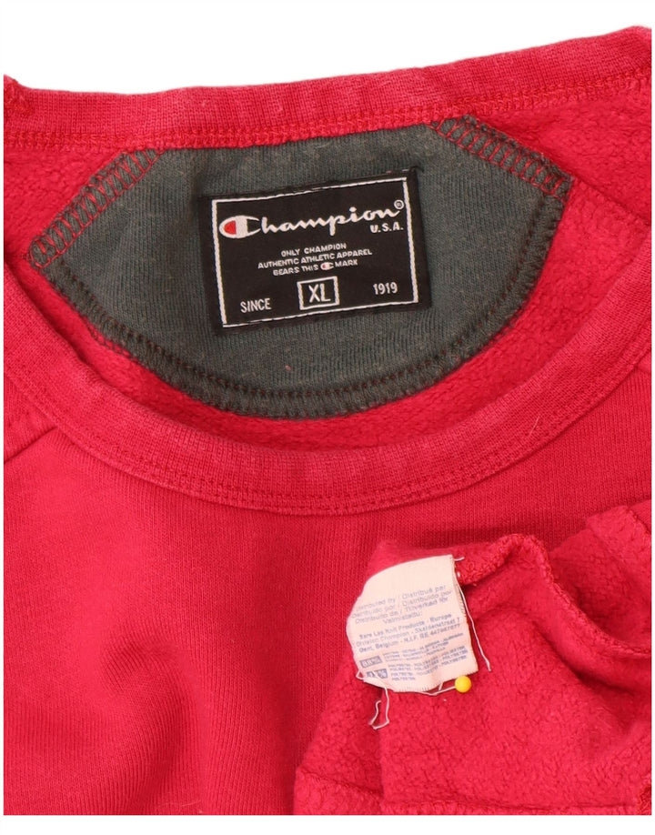 Pulover grafic pentru bărbați Champion, XL, bumbac, roz