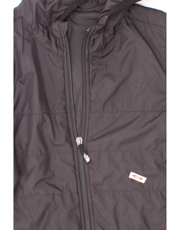 Jachetă căptușită cu glugă The North Face pentru băieți, 7-8 ani, mică, neagră