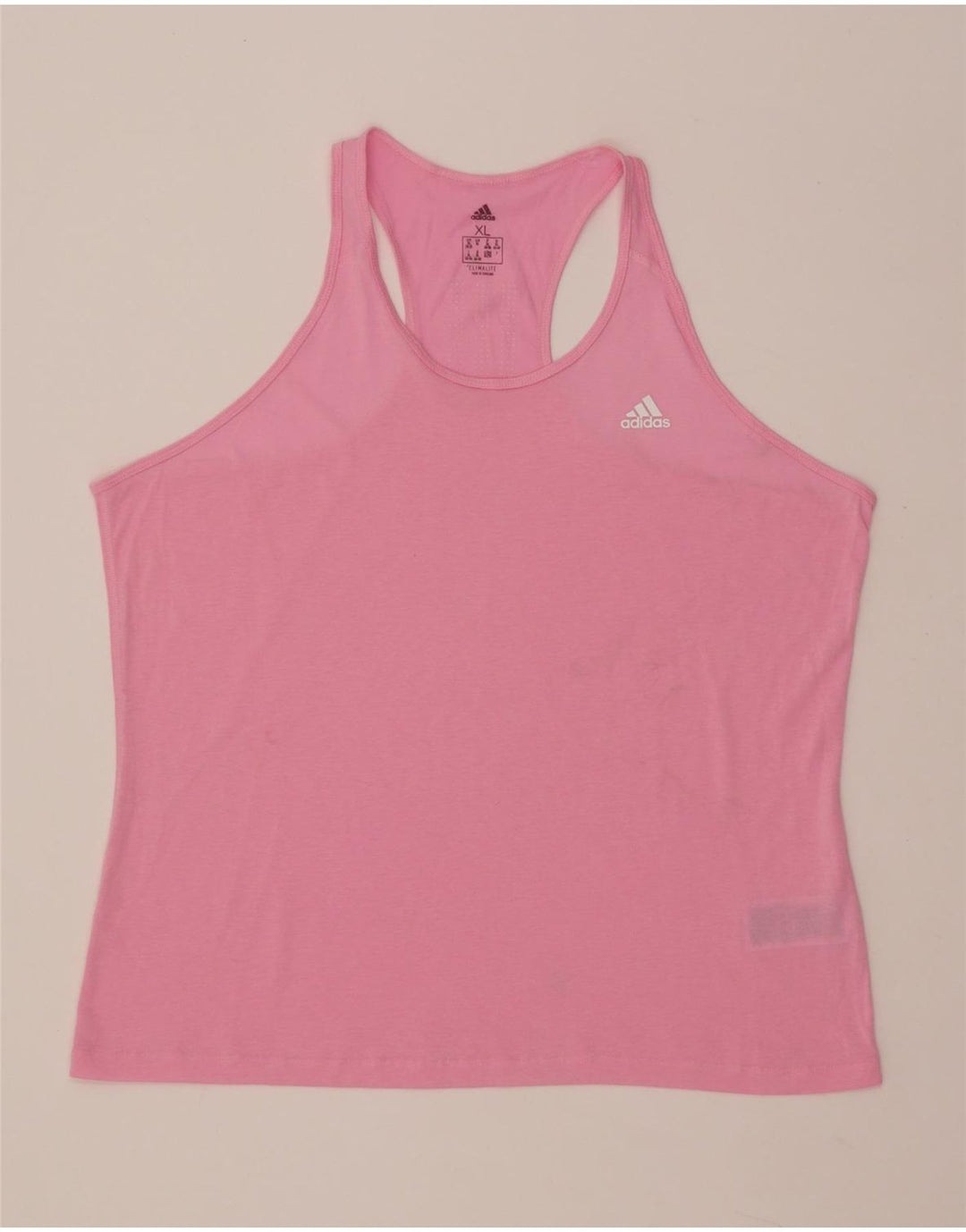 ADIDAS Climalite Vest Top pentru femei UK 20/22 XL roz poliester
