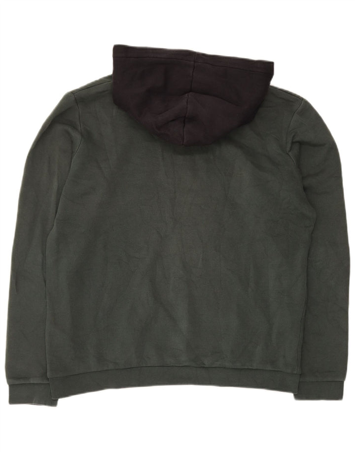 JACK & JONES Pulover cu glugă cu grafic pentru băieți 15-16 ani, color verde