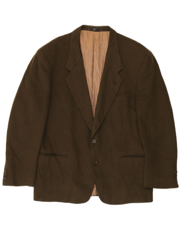 Jachetă Valentino pentru bărbați cu 2 nasturi UK 38 Medium Khaki Lână virgină