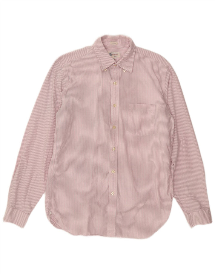 Cămașă pentru bărbați J. Crew, bumbac cu dungi roz mediu