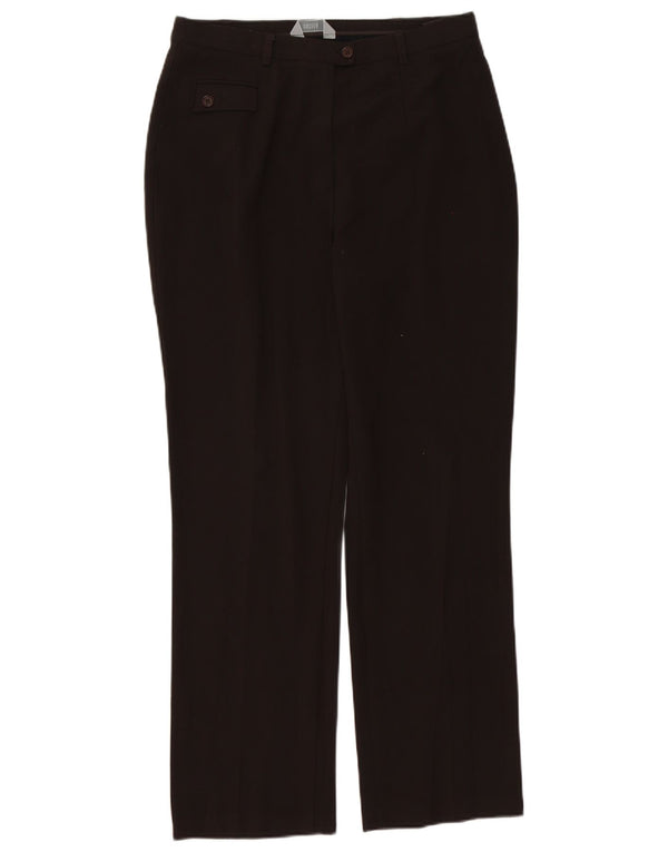 Pantaloni casual drepti pentru femei Marks & Spencer UK 14 Medium W30 L30 Maro