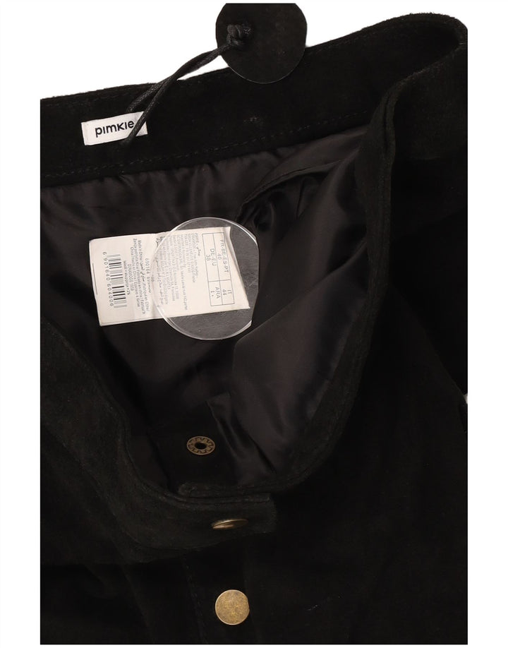 Fusta mini de piele intoarsa Pimkie pentru femei IT 44 Medium W30 Piele neagra
