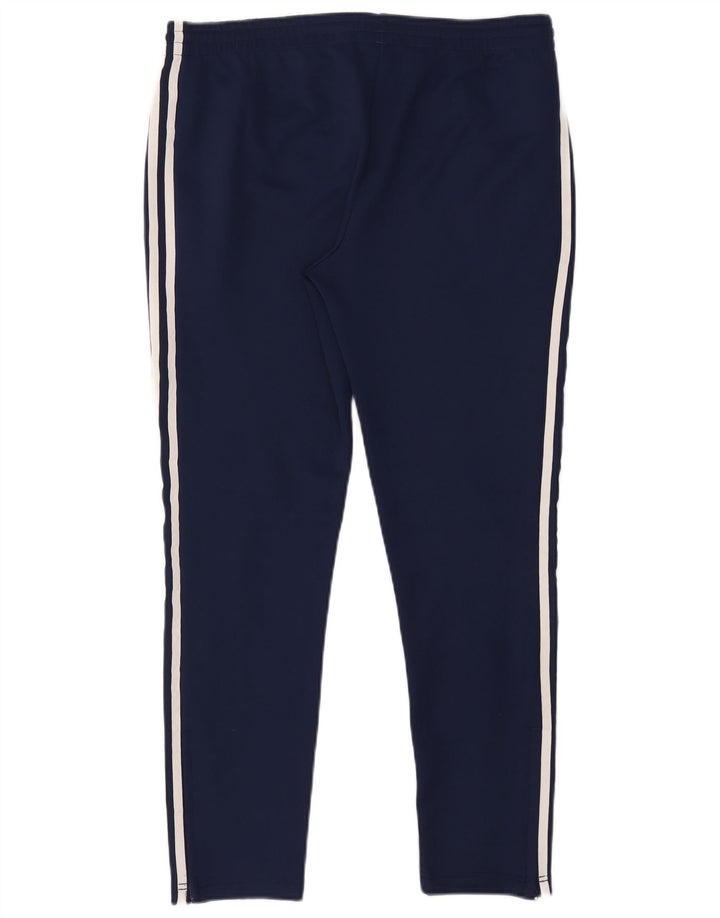 Pantaloni de trening Adidas pentru femei UK 14 Poliester mari bleumarin