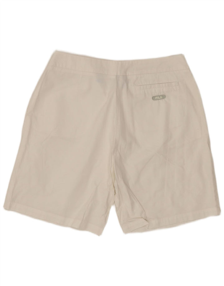 Pantaloni scurți chino FILA pentru femei IT 44 Medium W30 Bumbac alb