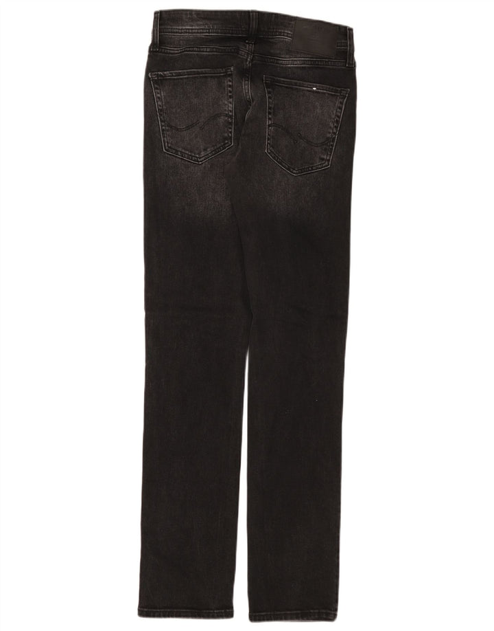 Blugi slim pentru bărbați Jack & Jones W28 L32 negri