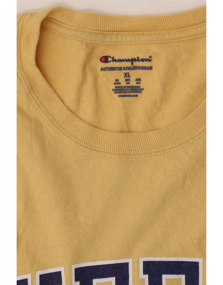 Tricou grafic pentru bărbați Champion Top XL Galben