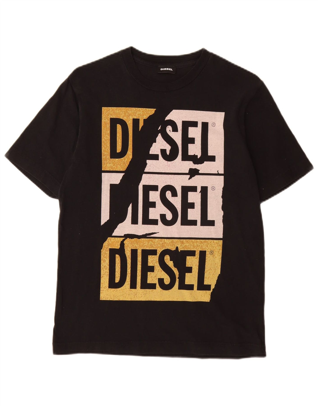 Tricou grafic pentru băieți DIESEL Top 11-12 ani negru