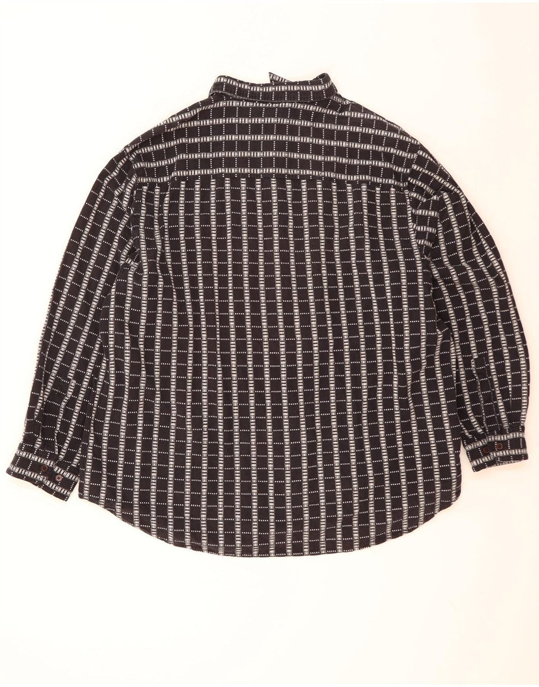 Cămașă Vintage pentru bărbați Mărimea 47/48 2XL Bumbac cu carouri bleumarin