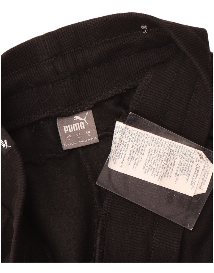 Pantaloni de trening Puma pentru bărbați Joggeri mici din bumbac negru