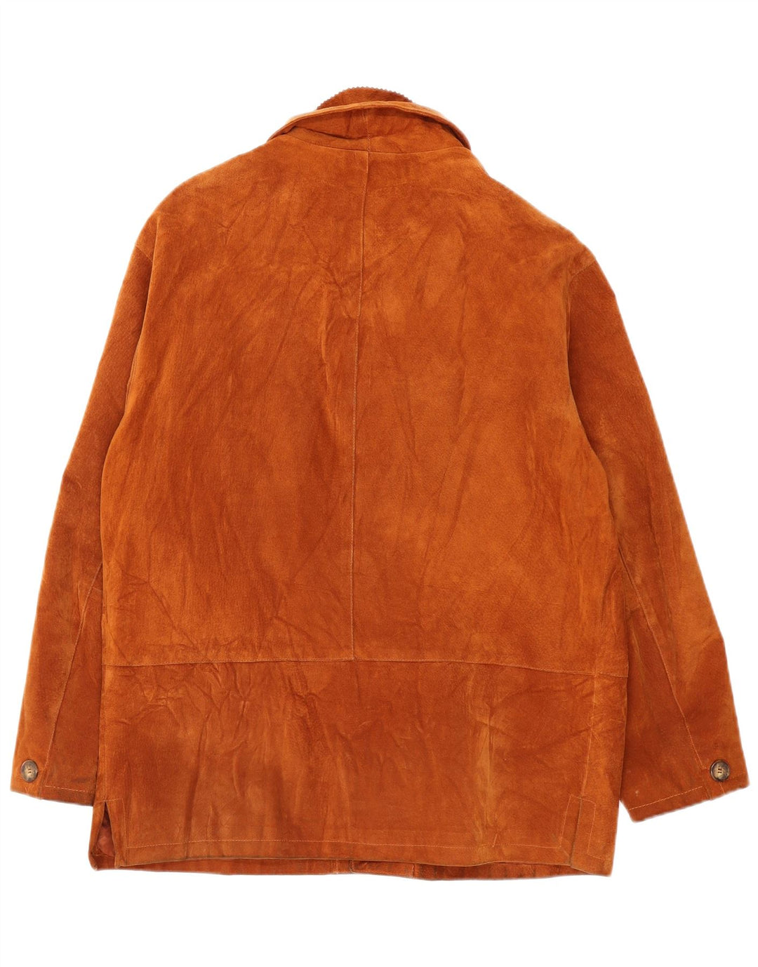 Jachetă vintage pentru bărbați din piele intoarsa UK 40 mare maro din piele