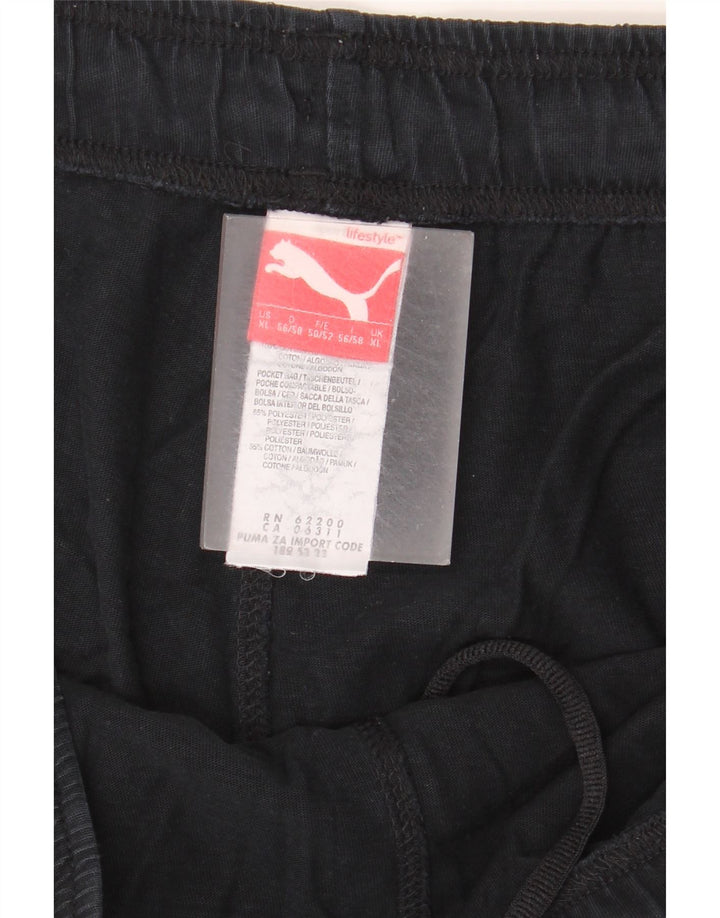 Pantaloni scurți sport grafic Puma pentru bărbați XL, poliester negru