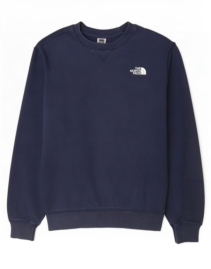 Hanorac pentru bărbați The North Face Pulover mare din bumbac bleumarin