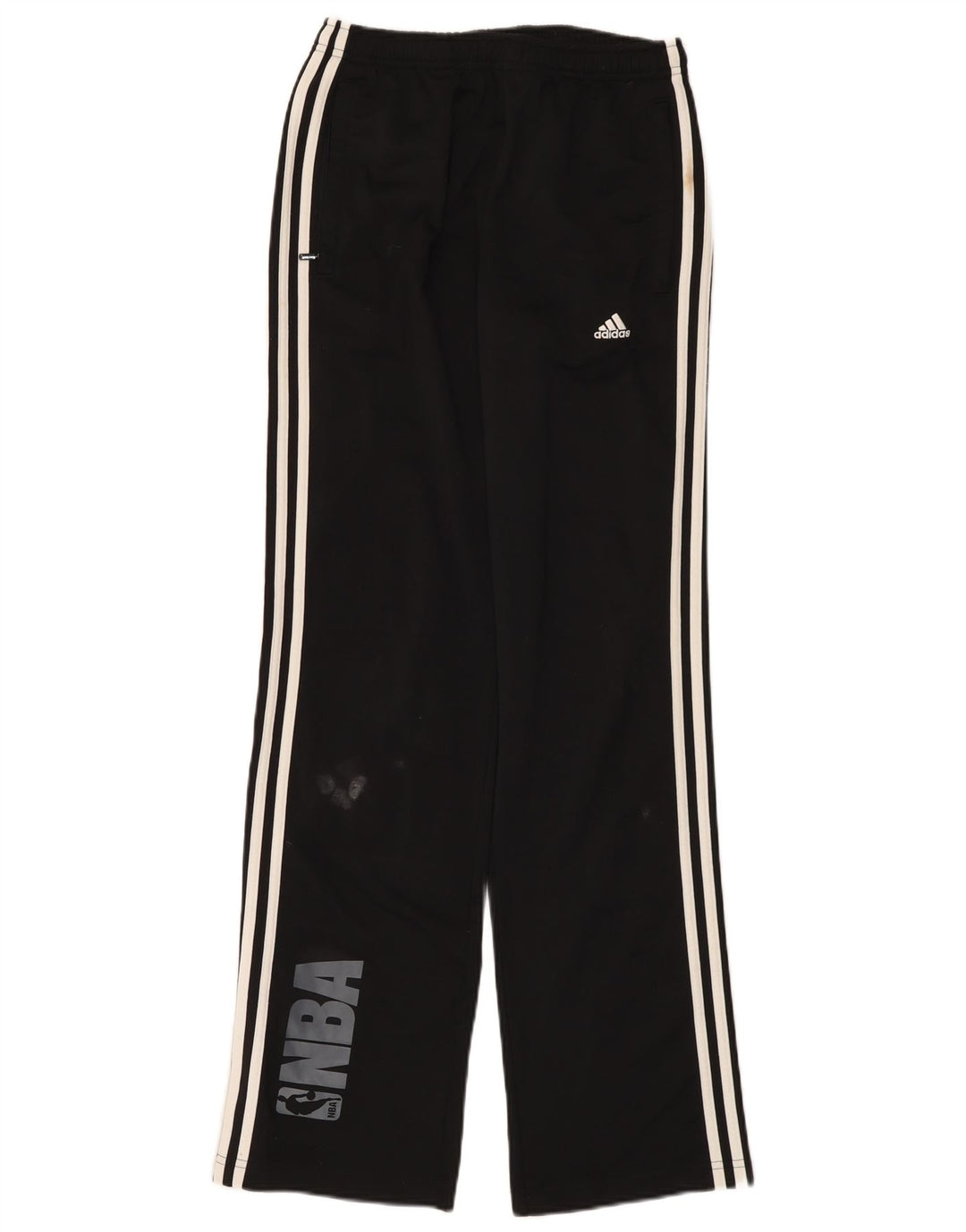 Pantaloni de trening Adidas NBA pentru bărbați, poliester mediu negru
