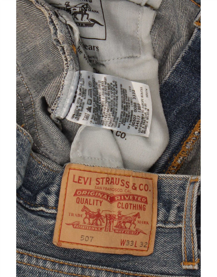 Blugi Levi's 507 Bootcut W33 L28 Bumbac albastru