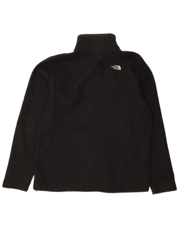 The North Face Mens Windproof Fleece Trening Top Jacket UK 40 Large Black
