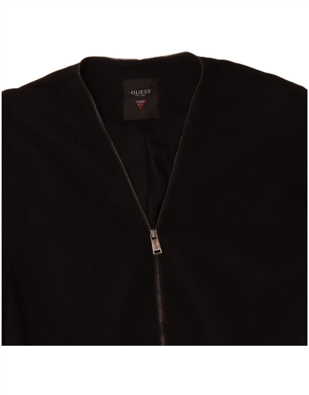 Jachetă GUESS pentru femei, UK 16, mare, negru, poliester